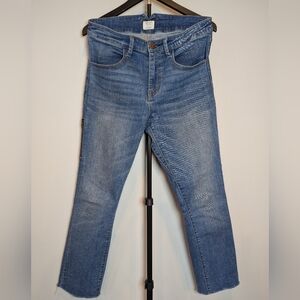 Ripton & Co Women’s Size 29 Classic Indigo Jeans Raw Hem Straight Leg Pocket